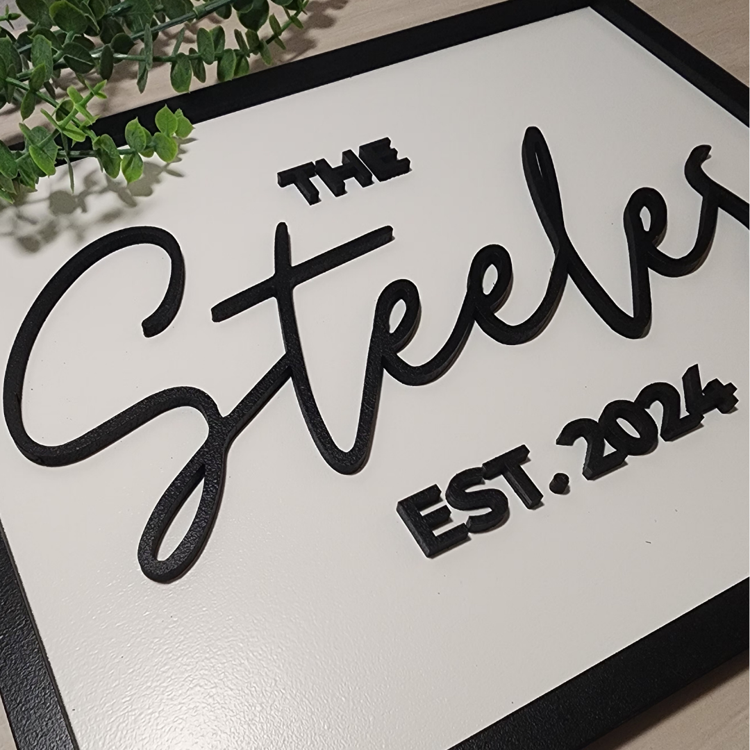 Custom Name Wooden Sign
