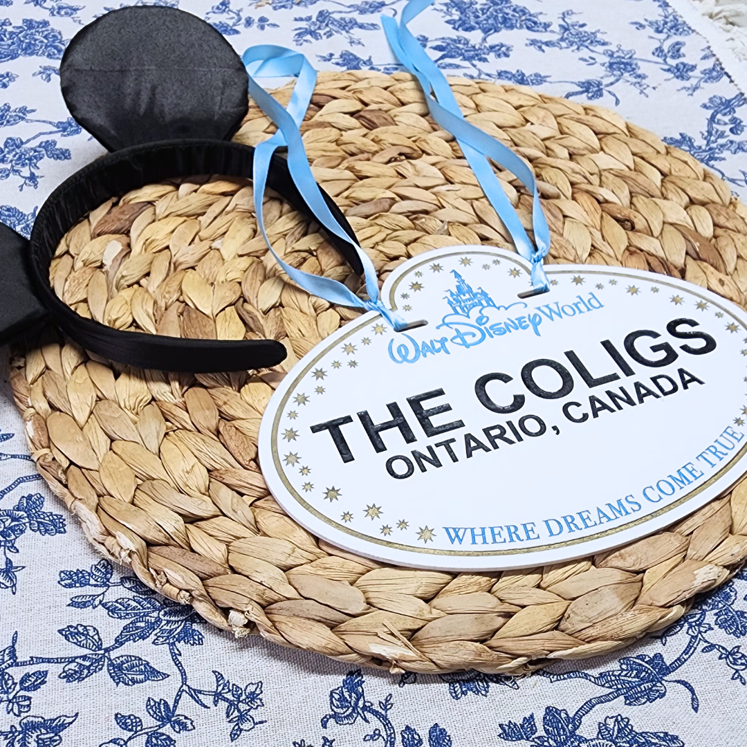 Happiest Place On Earth Acrylic Stroller Sign