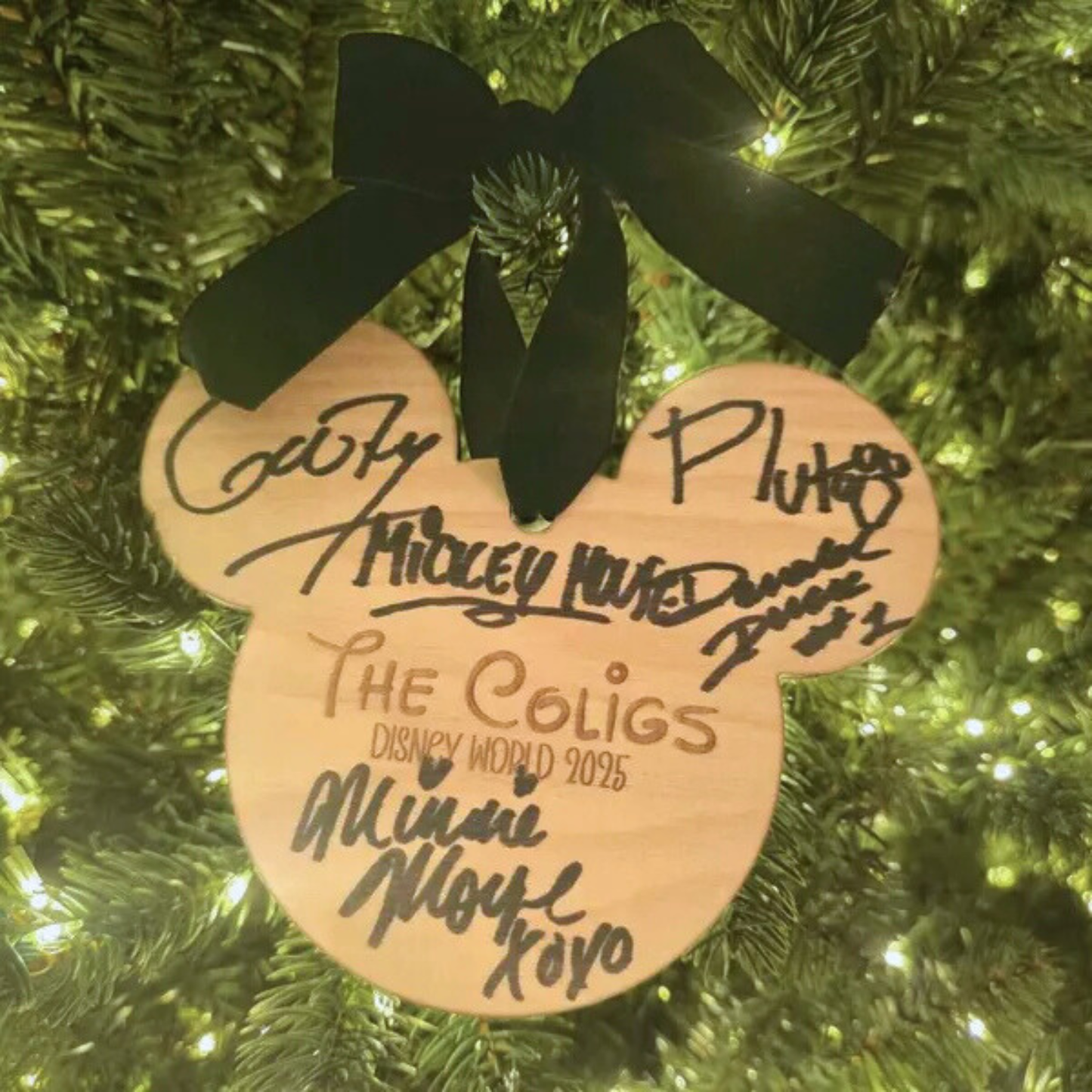 Personalized Wood Autograph Sign - Magical Signature Keepsake Ornament