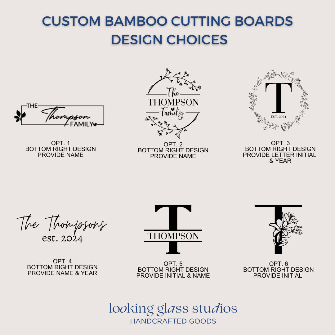 Custom Engraved Bamboo Cutting Board