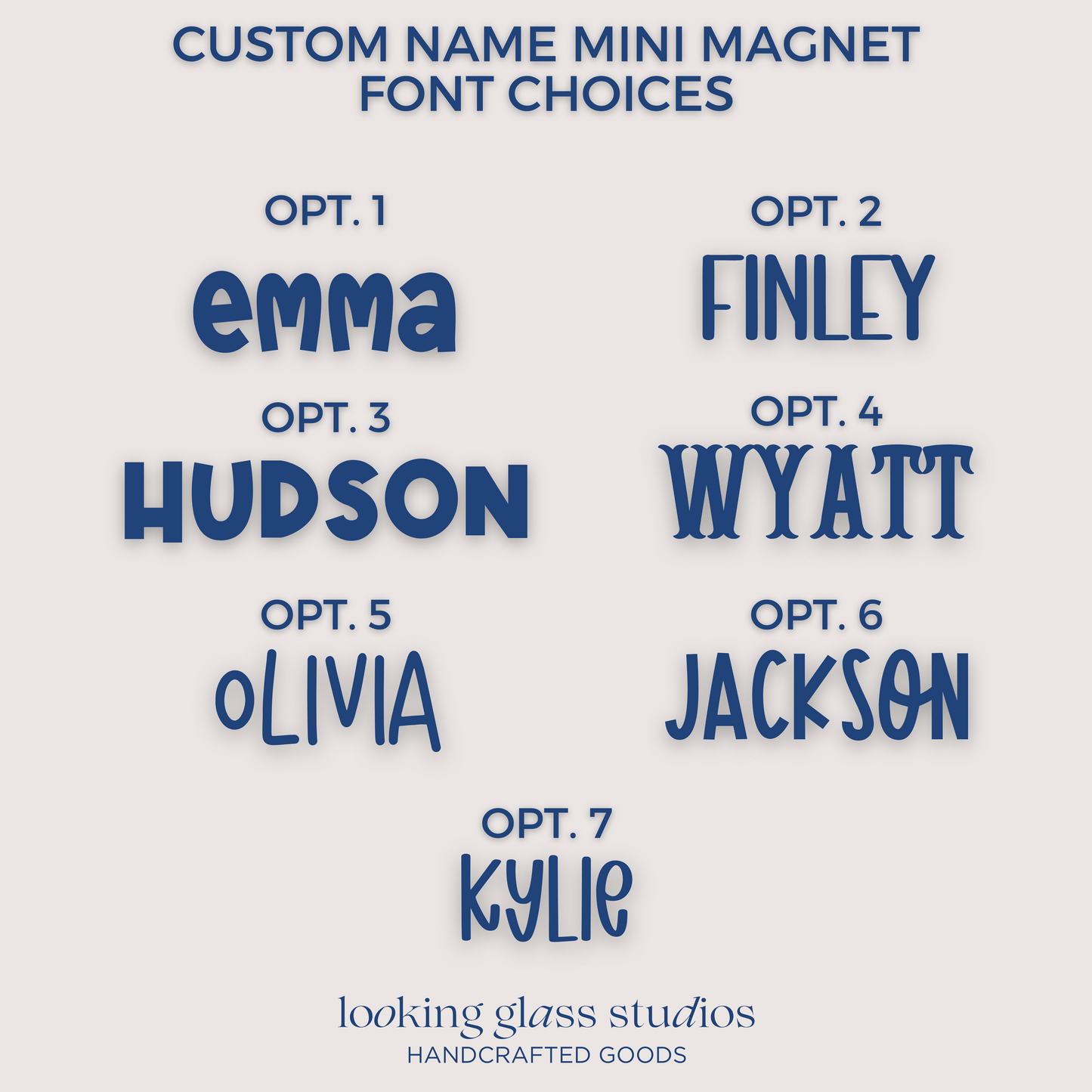 Custom Name Mini Magnet Personalized Wood and Acrylic Fridge Magnet - Back to School - Teacher Gift - Fridge Decor