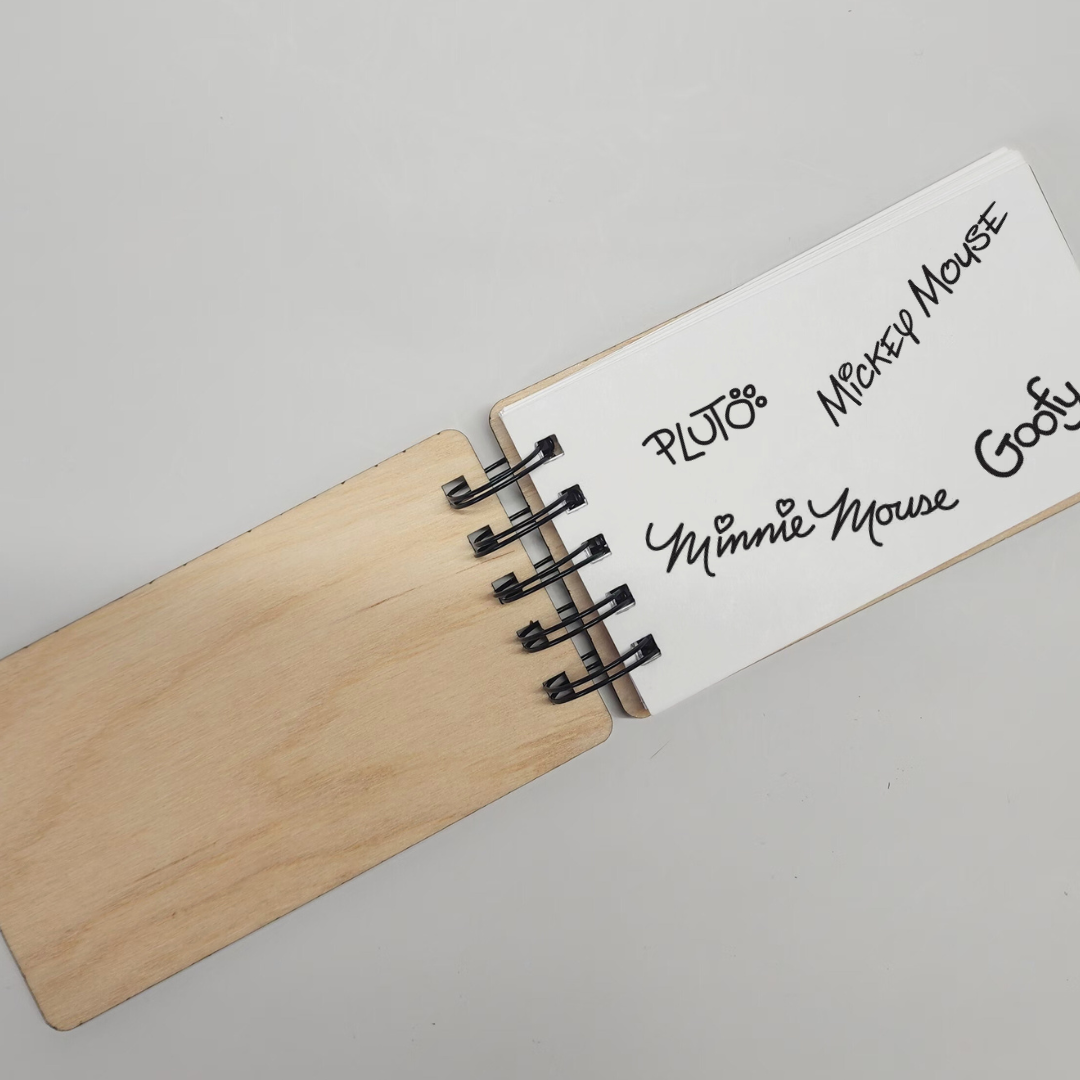 Fab Five Custom Wood Autograph Book