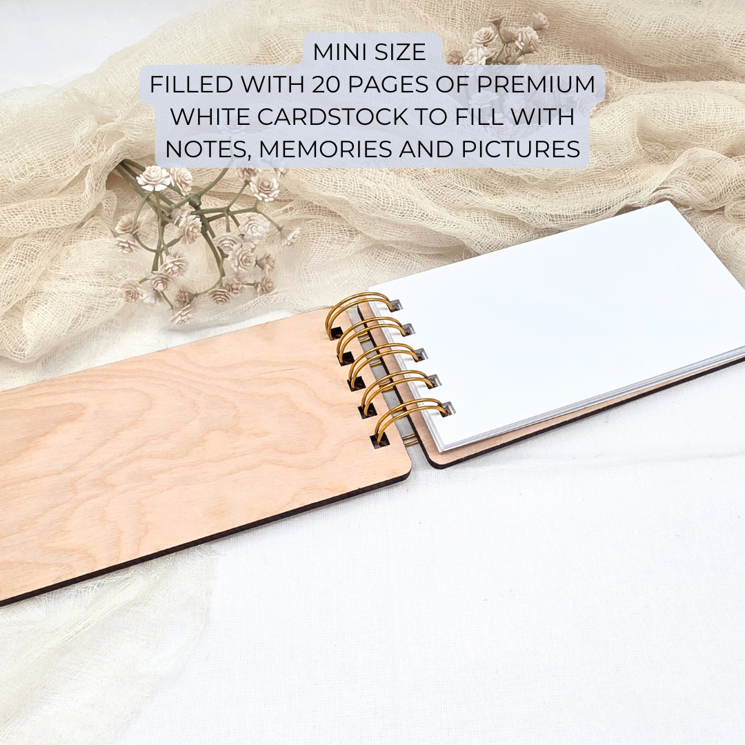 Personalized Letters to Mama Book - Custom Wooden Memory Keepsake Journal - Mother’s Day Gift