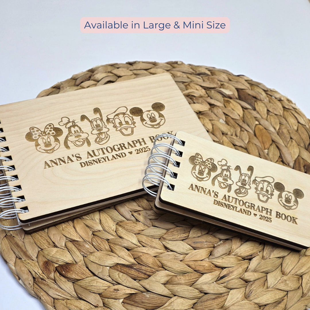 Fab Five Custom Wood Autograph Book