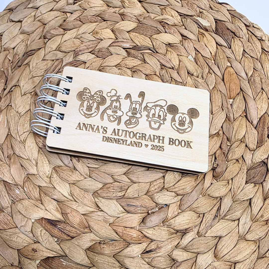 Fab Five Custom Wood Autograph Book