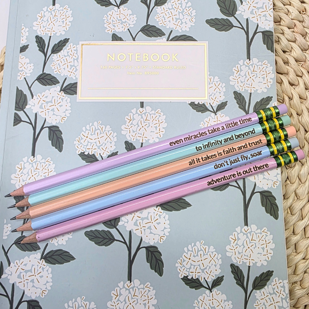 Magical Affirmations Engraved Pastel Pencils