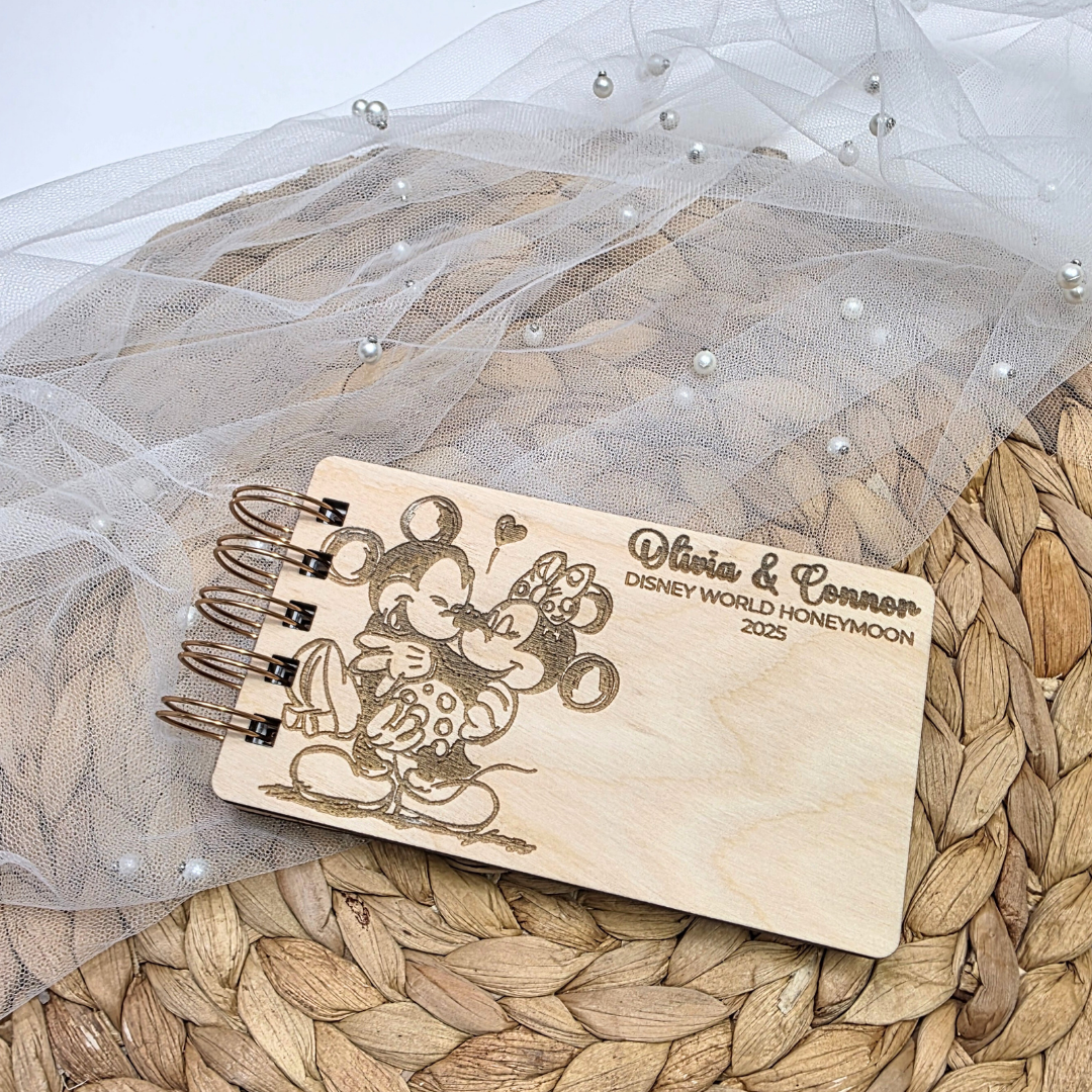 Mini Custom Wood Autograph Book