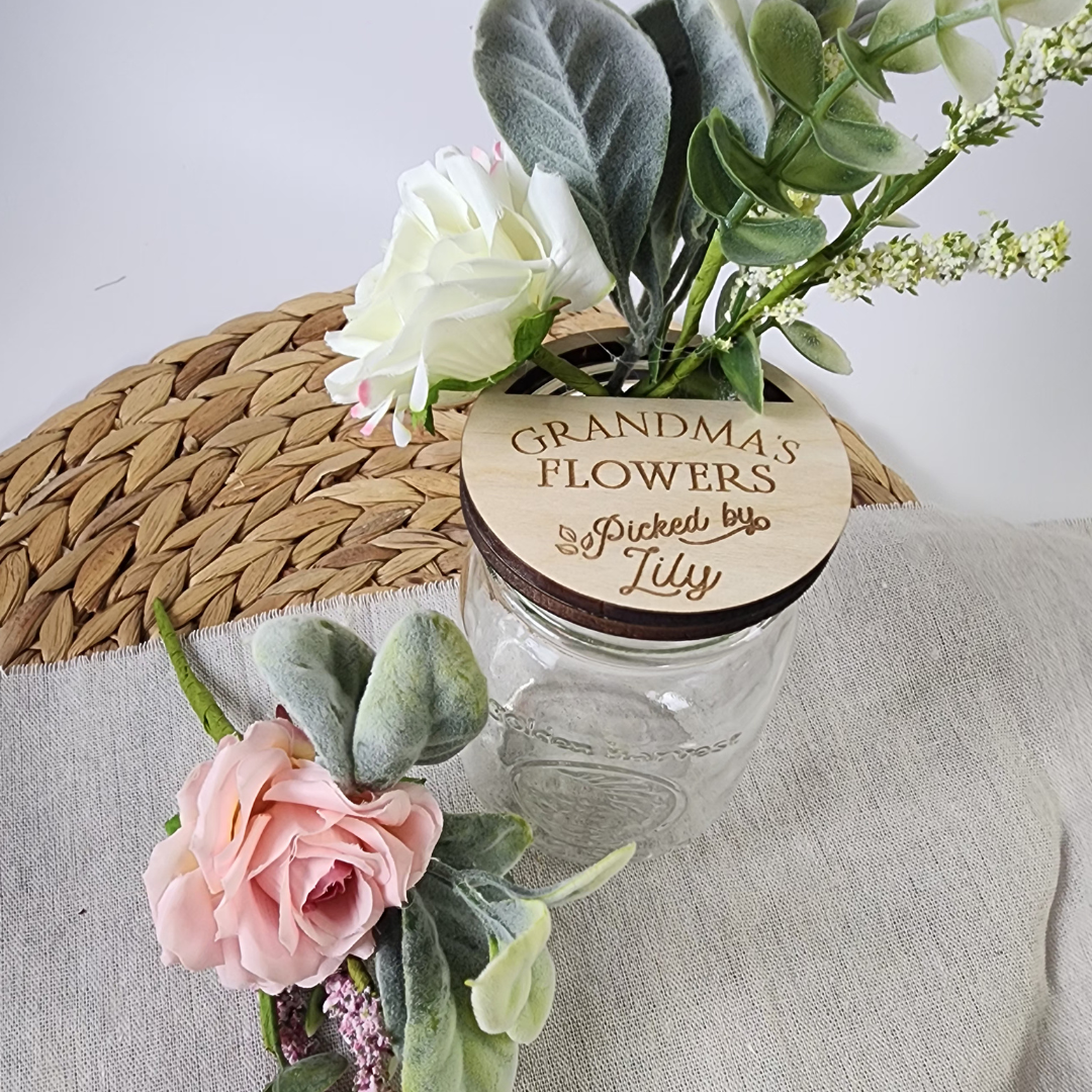 Mother's Day Custom Mason Jar Lids
