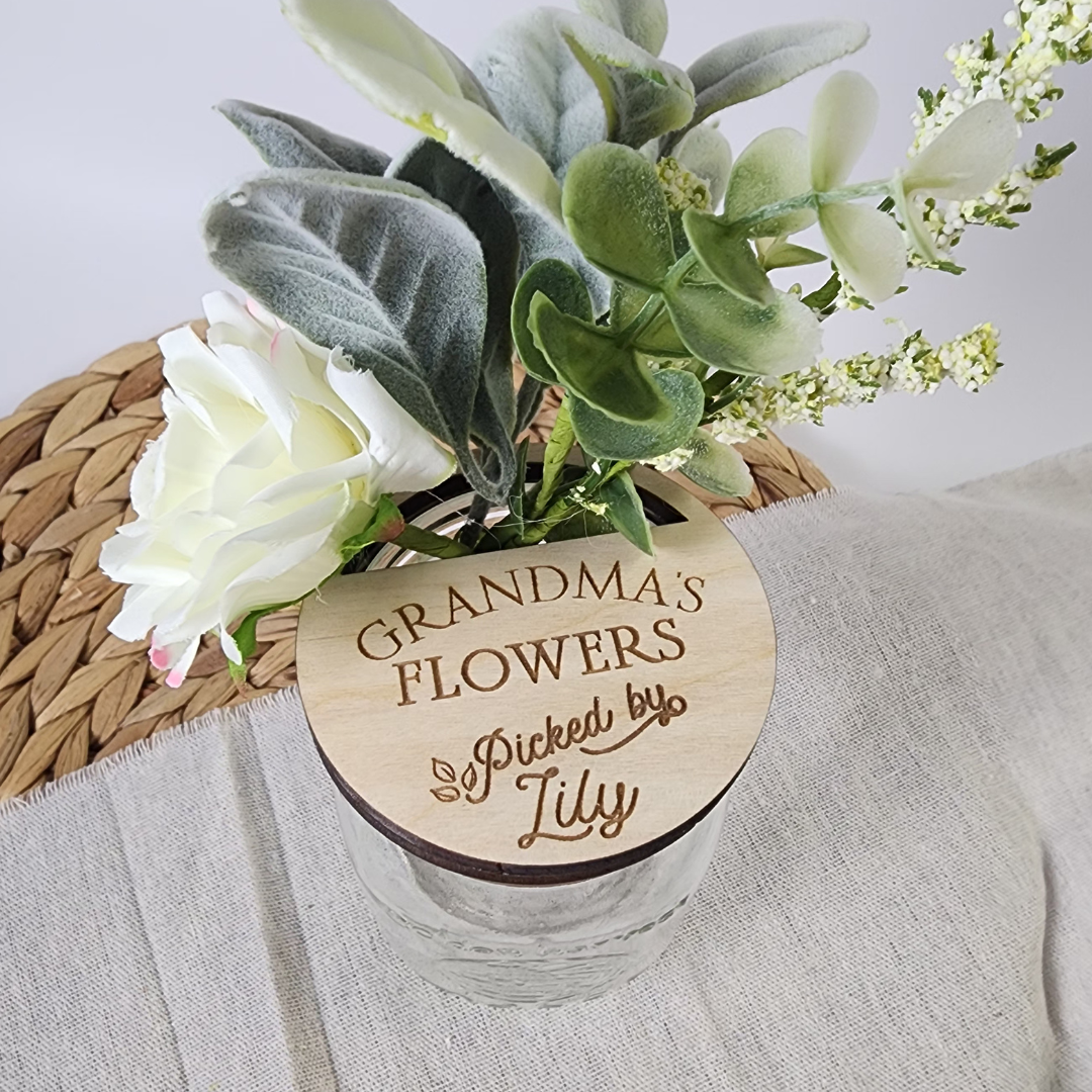 Mother's Day Custom Mason Jar Lids
