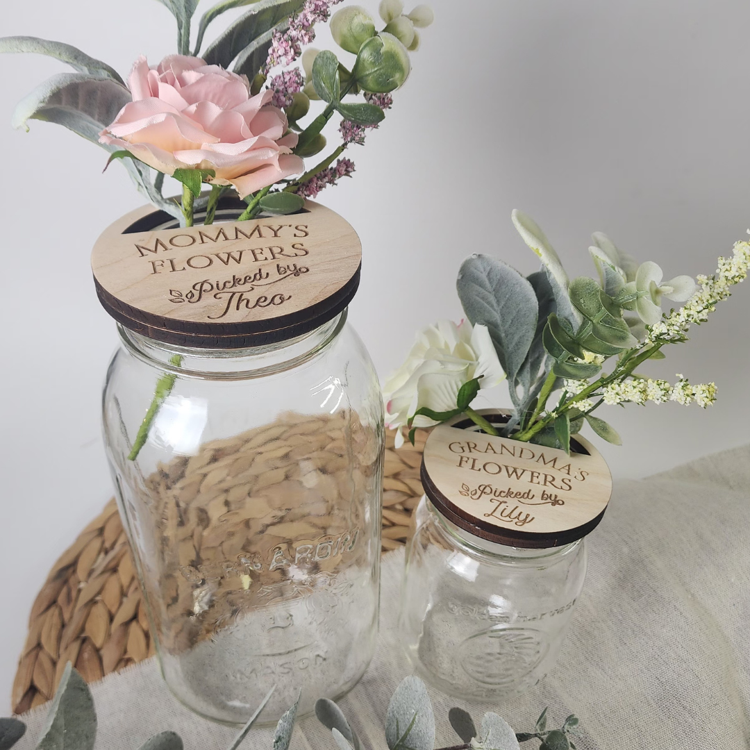 Mother's Day Custom Mason Jar Lids