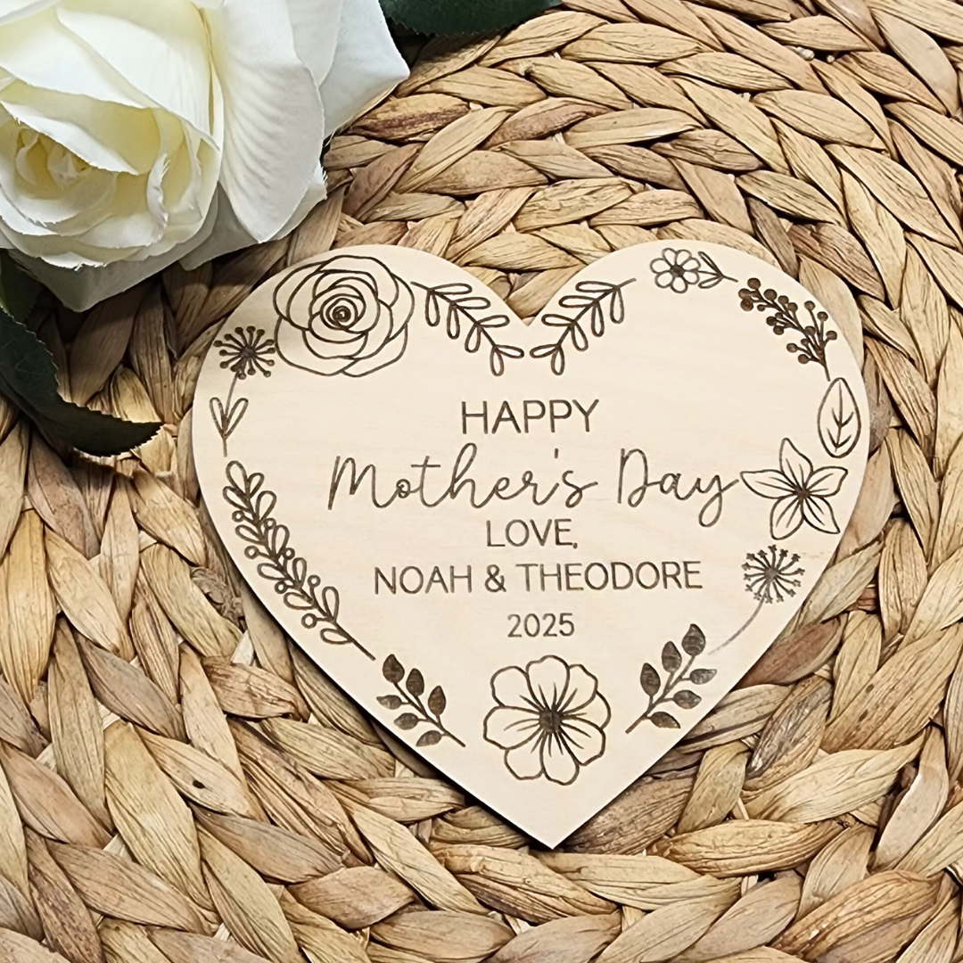 Wildflower Heart Mother's Day Sign