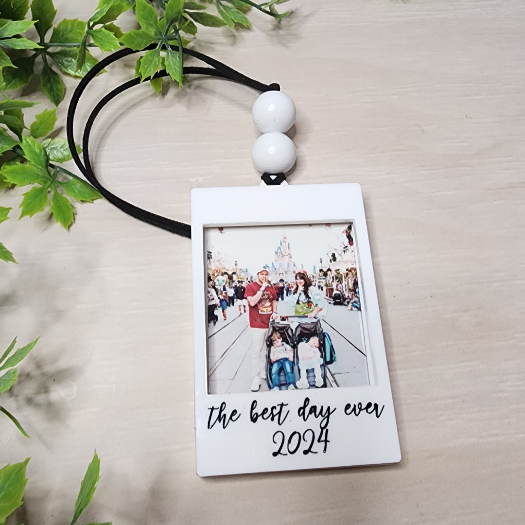 Polaroid Mini Frame Car Charm Ornament