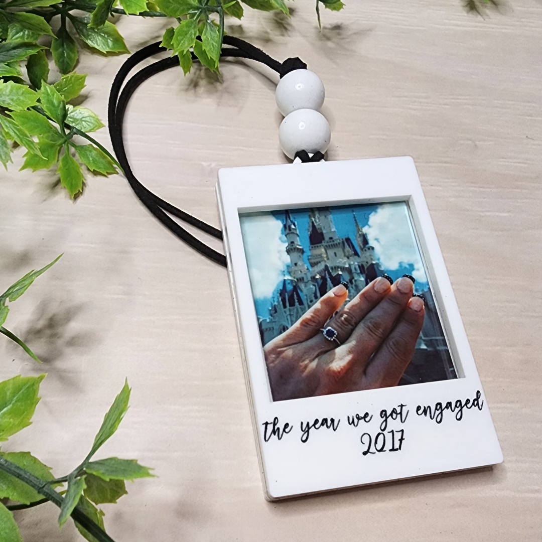 Polaroid Mini Frame Car Charm Ornament