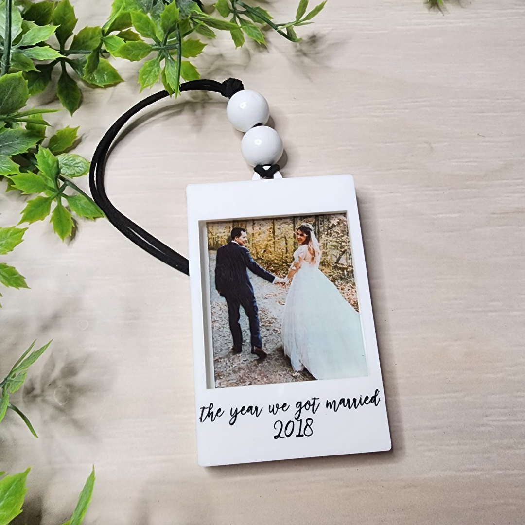 Polaroid Mini Frame Car Charm Ornament