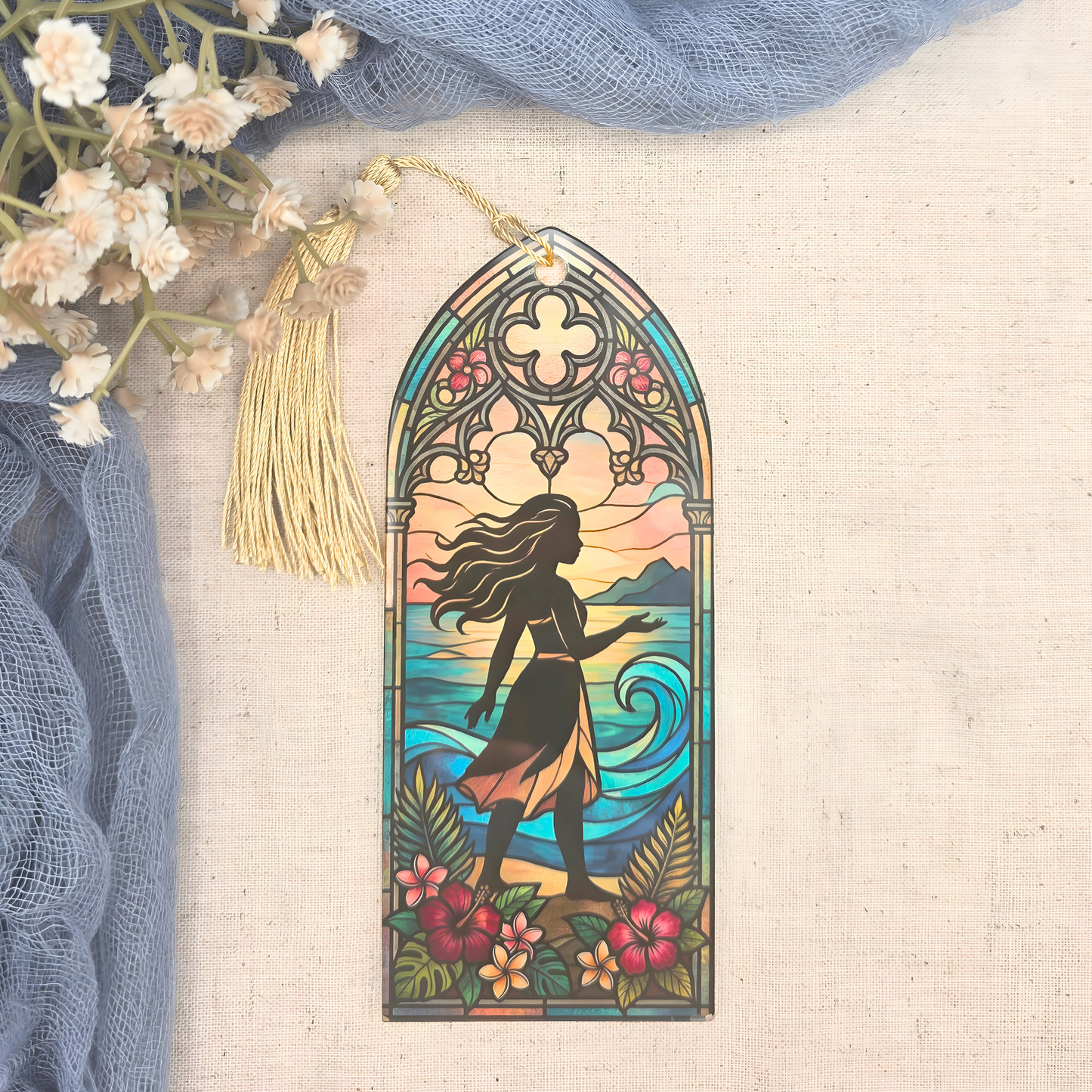 Fairytale Stained Glass Bookmark - Acrylic Princess Inspired Gift for Book Lovers