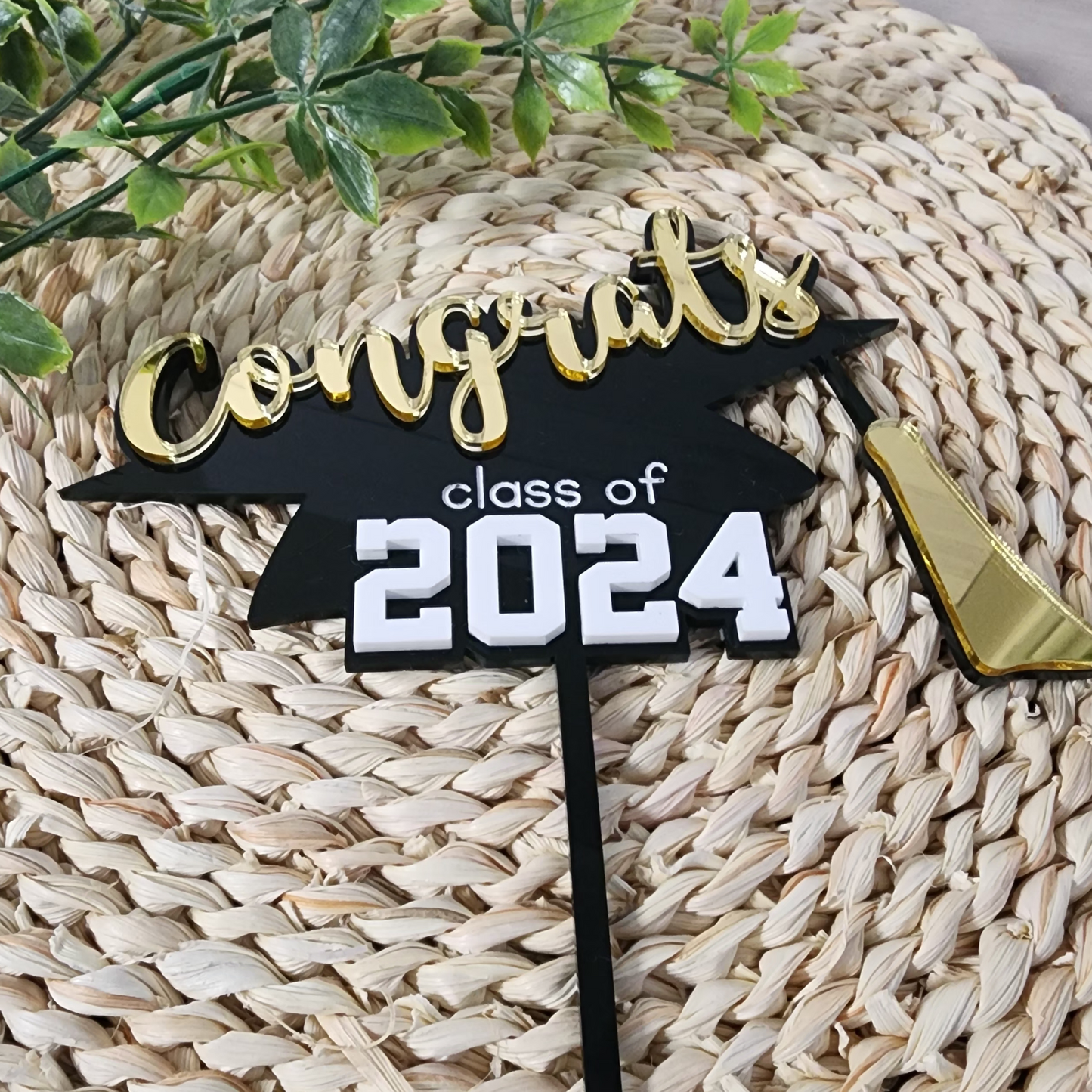 GRADUATION CAP CAKE TOPPER