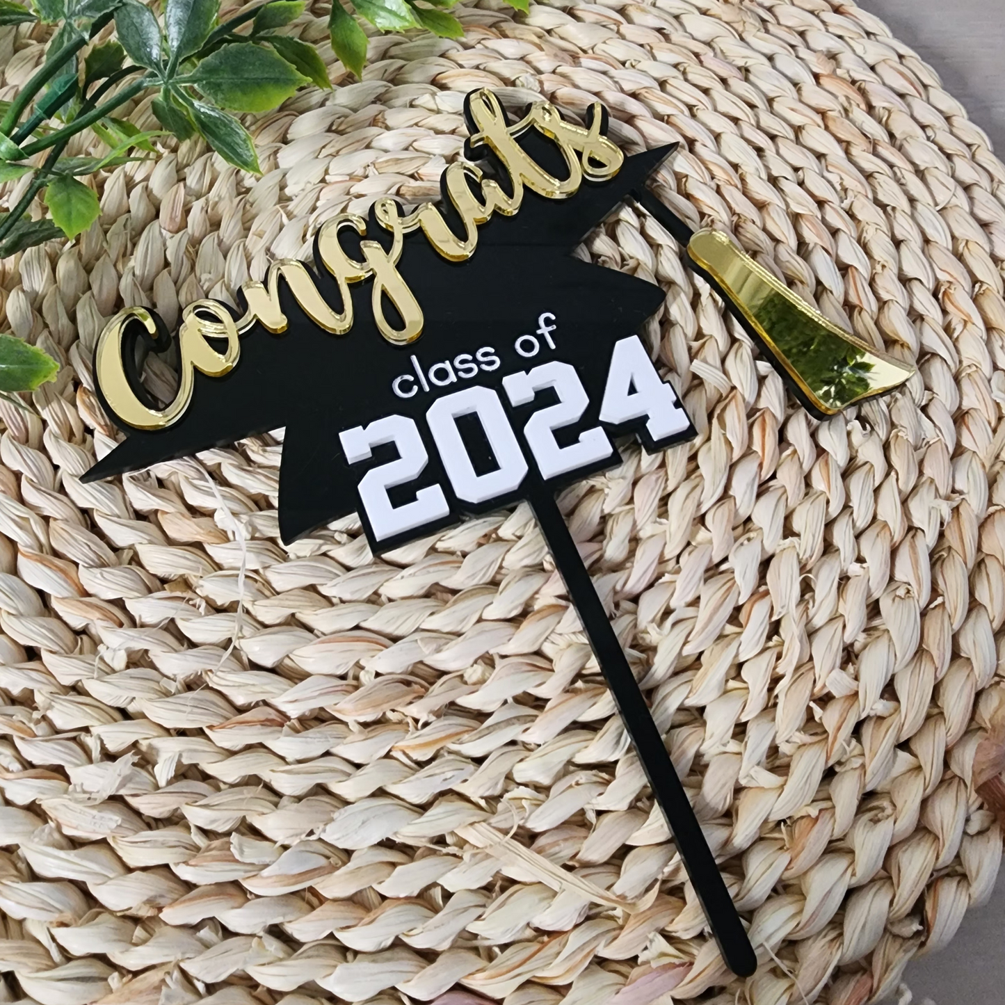 GRADUATION CAP CAKE TOPPER