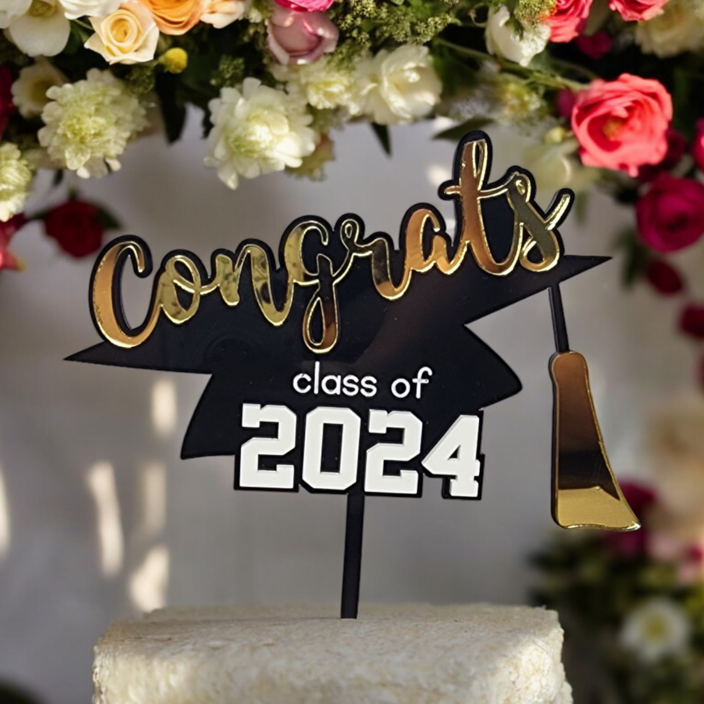 GRADUATION CAP CAKE TOPPER