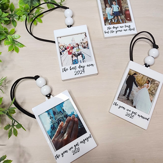 Polaroid Mini Frame Car Charm Ornament