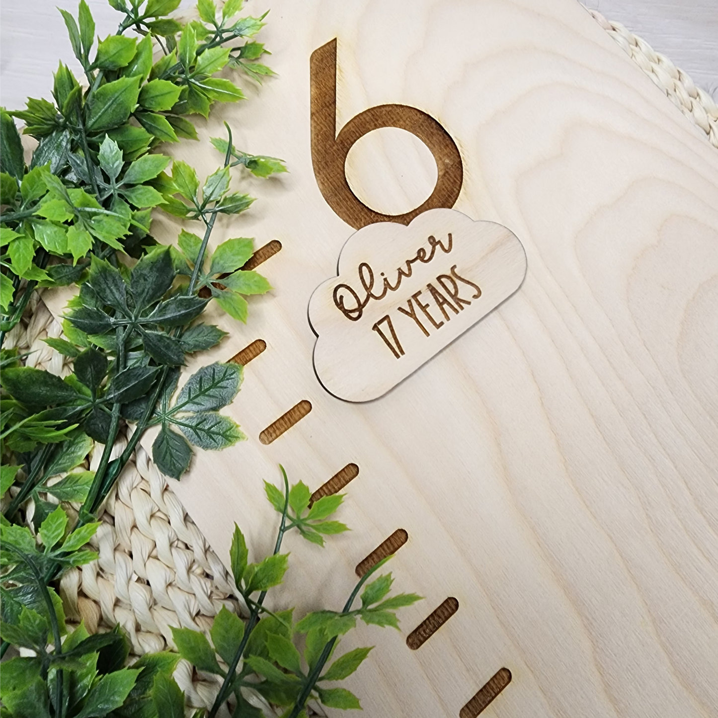 PERSONALIZED GROWTH CHART MARKERS - CLOUD