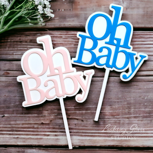 OH BABY CAKE TOPPER