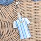 Soccer Jersey Keyring - Acrylic Team Keychain Sports Bag Charm
