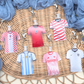 Soccer Jersey Keyring - Acrylic Team Keychain Sports Bag Charm