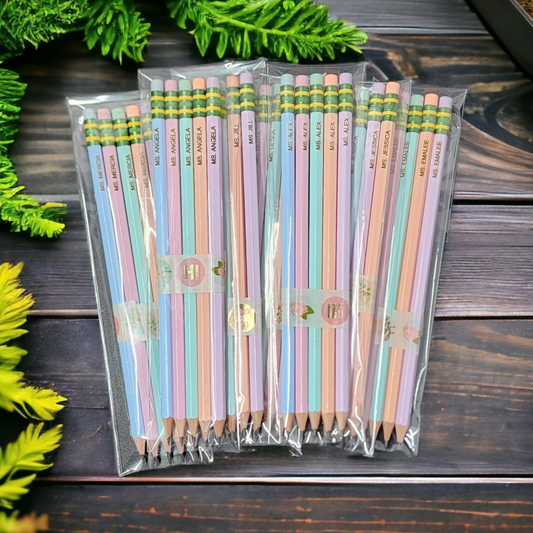 Custom Engraved Pastel Pencils