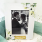 Floral Wedding Wood Photo Frame - Personalized Name Bridal 4x6 Picture Keepsake