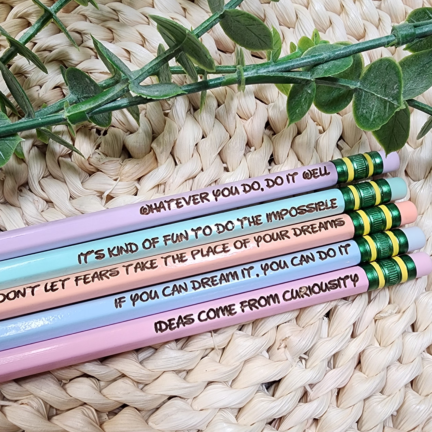 MAGICAL AFFIRMATION ENGRAVED PASTEL PENCILS