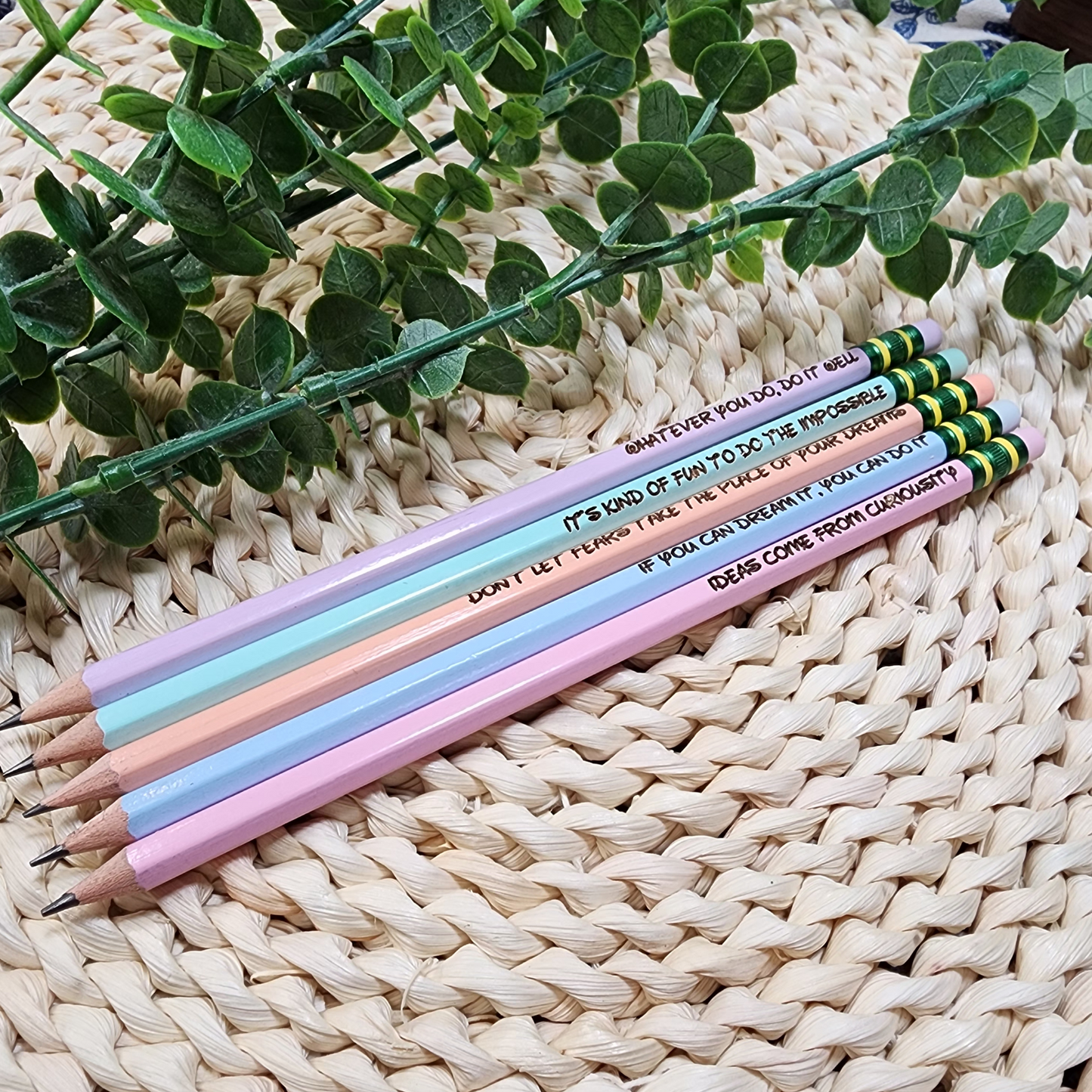 MAGICAL AFFIRMATION ENGRAVED PASTEL PENCILS