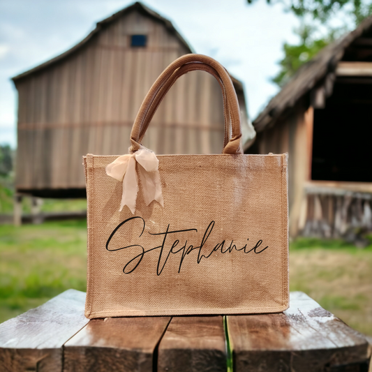 Custom Name Tote Bag