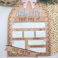 Custom First & Last Day of School Board - Reusable Wood and Acrylic Sign with Bow - Personalized Dry Erase Back-to-School Photo Prop