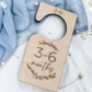 Wood Monthly Baby Closet Dividers Set - Engraved Floral Nursery Organizer