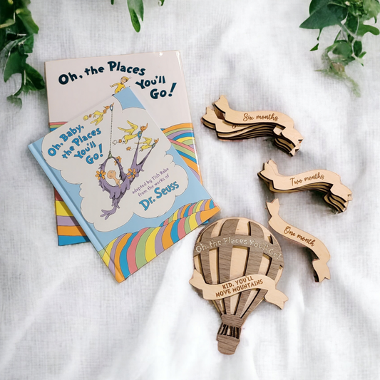 Oh The Places You'll Go Baby Milestone Markers
