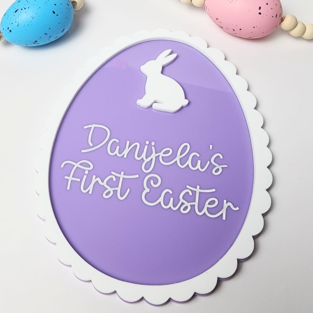 Baby's First Easter Egg Sign