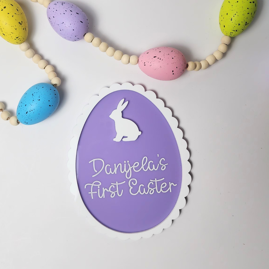 Baby's First Easter Egg Sign