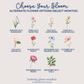 Personalized Birth Flower Tray - Custom Mother’s Day Ceramic Catch All Keepsake