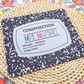 Custom Teacher Mouse Pad - Retro Composition Notebook Design, Personalized Name, Back to School Gift for Teachers & Students