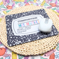 Custom Teacher Mouse Pad - Retro Composition Notebook Design, Personalized Name, Back to School Gift for Teachers & Students