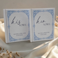 Personalized Wedding Vow Books Set of 2 - Blue Toile Hardcover His and Her Vows - Elegant Keepsake Ceremony Gift
