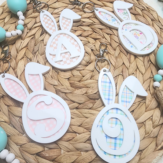 Easter Bunny Monogram Tag