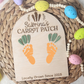 Carrot Patch Custom Easter Baby Footprint Board