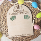 Carrot Patch Custom Easter Baby Footprint Board