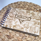 To The Racetrack Custom Wood Autograph Book
