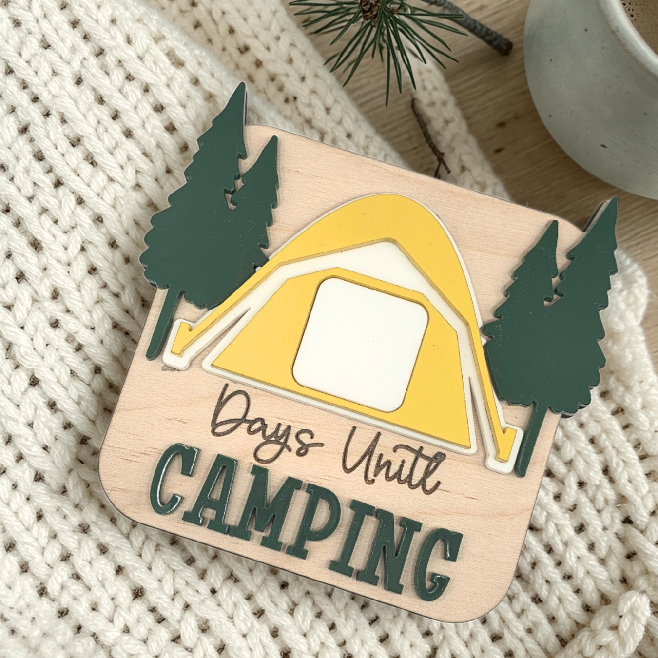 Camping Countdown Magnet - Camper Gift Dry Erase Sign