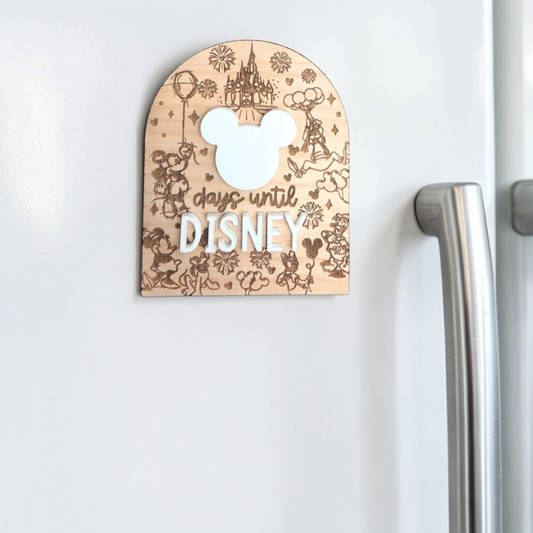 Fairytale Adventure Countdown Magnet - Reusable Wood & Acrylic Fridge Magnet