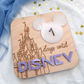 Castle Countdown Magnet, Personalized Vacation Countdown Board, Dry Erase Fridge Magnet, Engraved Wood Trip Countdown Gift