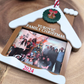 Custom Gingerbread House Photo Ornament - Holiday Keepsake Frame