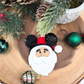 Personalized Santa Hat with Ears Ornament - Custom Layered Acrylic Christmas Keepsake